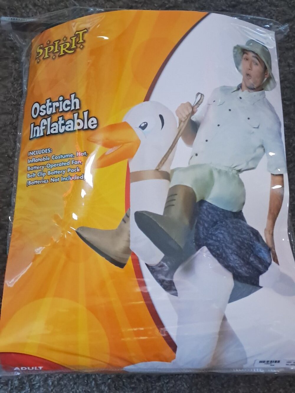 Inflatable ostrich